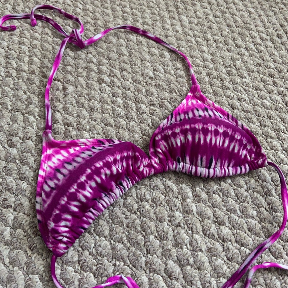 Tie Dye Printed Bikini Top